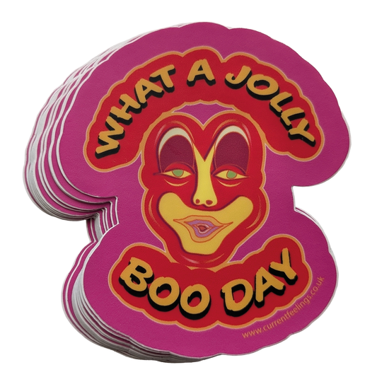 What A Jolly Boo Day = 3-inch Stickers