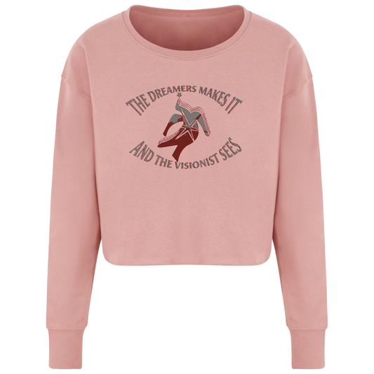The Dreamers Makes it - Crop Jumper Available in Pink