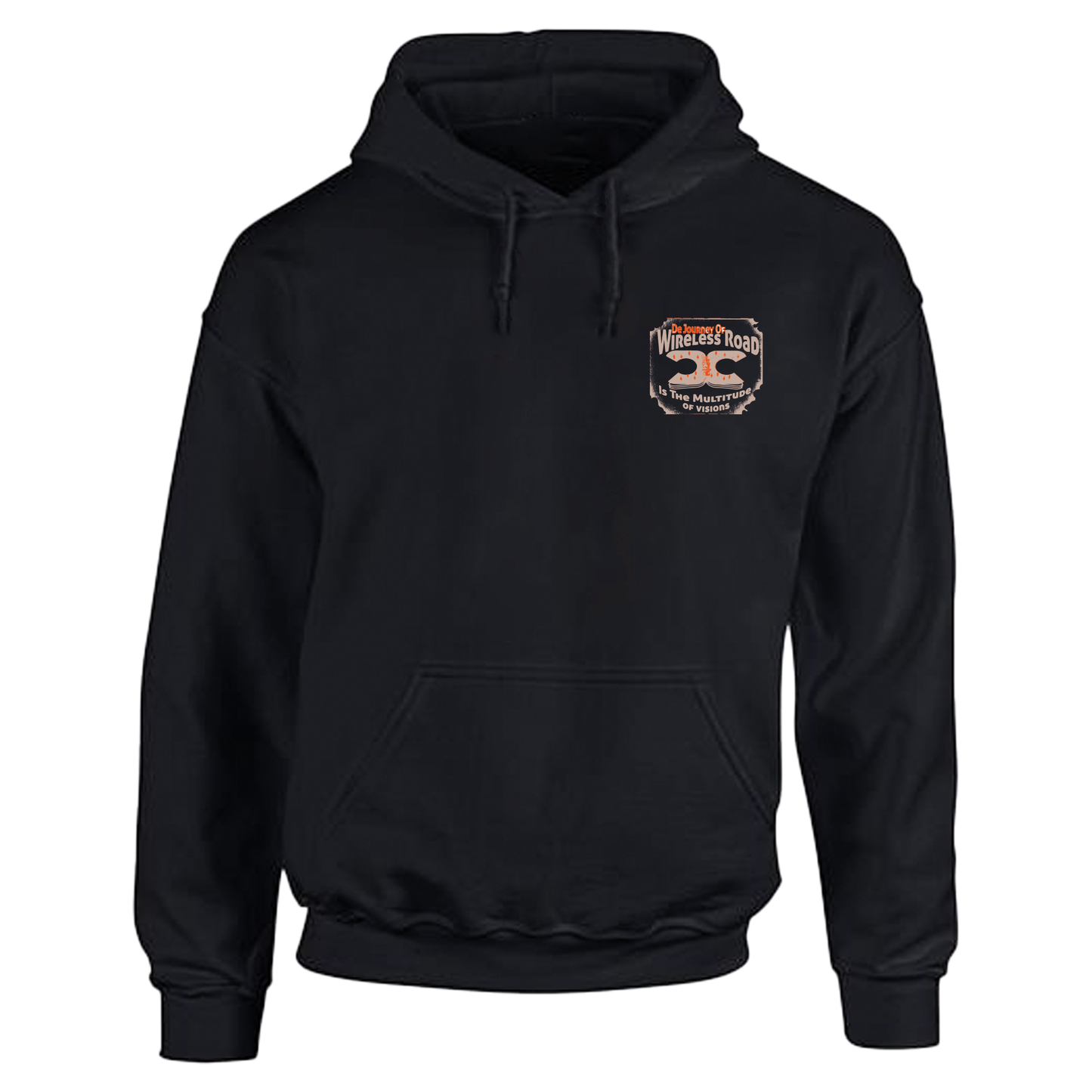 De Journey Of Wireless Road - Hoodies Available In Black or White